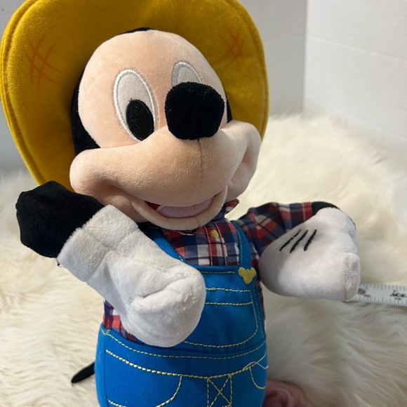 Disney Singing Farmer Mickey Mouse Plush Sings Old McDonald Had a Farm 16” - Picture 5 of 9